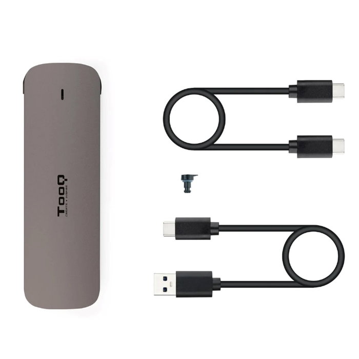 Tooq TQE-2202BR Boîtier Externe M.2 NGFF USB 3.1 Gen1 SSD Gris