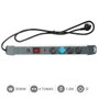 GSC Evolution Multiprise de protection 4 prises avec interrupteur, 1,5 m, Gris