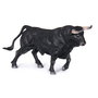 Deqube Figurine de Collection Toro Bravo Noir Zaino au Trot, Réplique Animale Détaillée en Résine Peinte à la Main - Licence Collecta