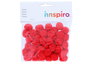 Innspiro Pompons en polypropylène rouges 25 mm, 50 unités