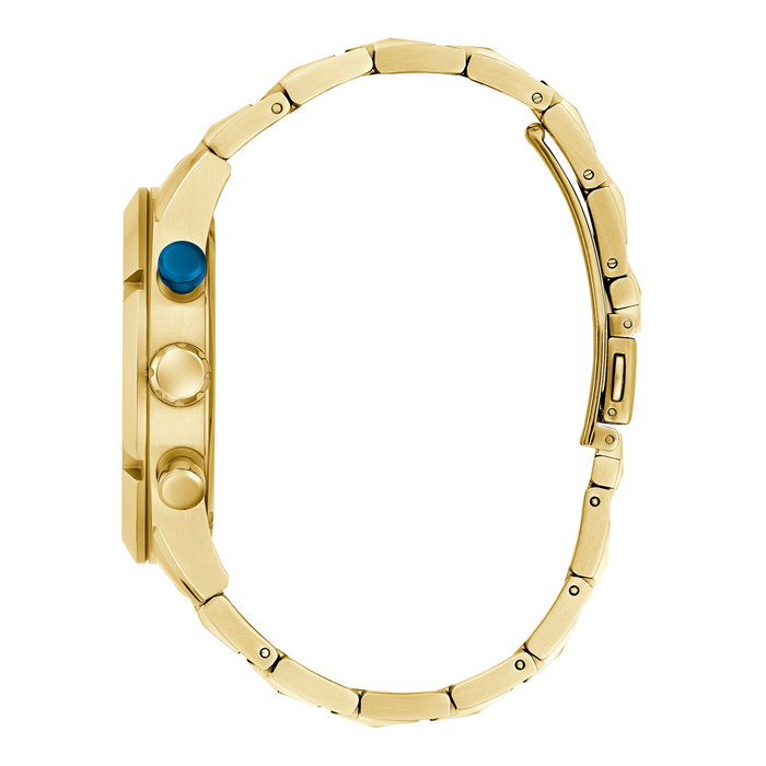 Guess GW0714G2 - Montre analogique dorée avec cadran bleu