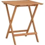 SAVANA - Ensemble de jardin en bois d'acacia certifié FSC - Table bistrot carrée 60x60 cm et 2 chaises pliantes - Set 2 personnes