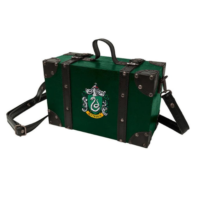 PYRAMID - Maletin Slytherin Harry Potter - Contient 6 cartes postales, carnet A5, bouteille métallique et porte-clés - 17 x 26 x 13 cm PYRAMID - Maletin Slytherin Harry Potter - Contient 6 cartes postales, carnet A5, bouteille métallique et porte-clés - 17 x 26 x 13 cm
