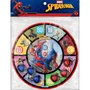 Marvel - Cible de fléchettes scratch Spider-Man 36 cm avec 6 balles, double face initiation et expert, jeu silencieux