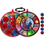 Marvel - Cible de fléchettes scratch Spider-Man 36 cm avec 6 balles, double face initiation et expert, jeu silencieux