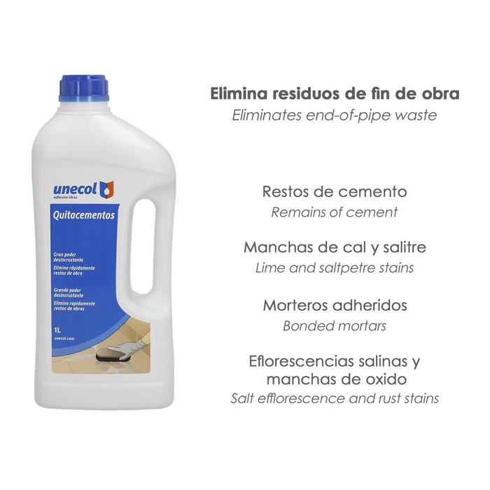UNECOL Quitacementos Bouteille 1 Litre