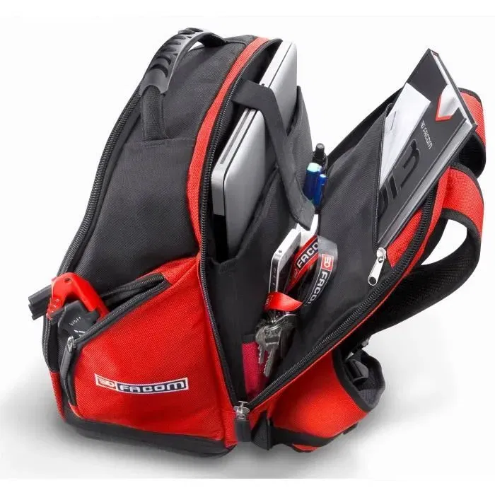 Facom BS.L30PB Sac à dos textile professionnel waterproof 30L, confort optimal, rangement polyvalent et compartiment pour ordinateur portable