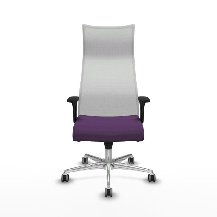 Piqueras y Crespo Chaise de Bureau Albacete XL Violet et Blanc