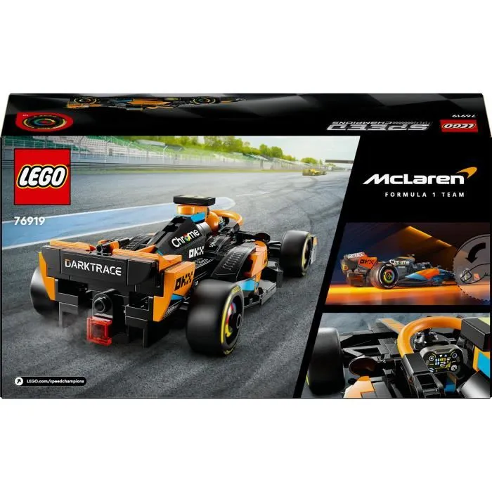 LEGO Speed Champions 76919 La Voiture de Course de Formule 1 McLaren 2023 Jouet Enfant 245 Pièces LEGO Speed Champions 76919 La Voiture de Course de Formule 1 McLaren 2023 Jouet Enfant 245 Pièces