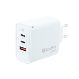 Coolbox Chargeur mural LBP246DW 65W Blanc (2x USB-C, 1x USB-A)​