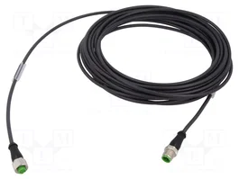 MURRELEKTRONIK Câble pour capteurs M12 mâle droit et M12 femelle droit, 4 broches, 2m, noir