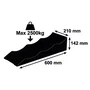 Optima X2 - Cales de stabilisation pour camping-car - 3 niveaux (4/7/10 cm) - Capacité 2500 kg par cale - Sac de rangement inclus
