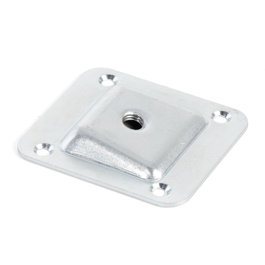 HERRAJES ALK Plaque inclinée M8 en acier zincé