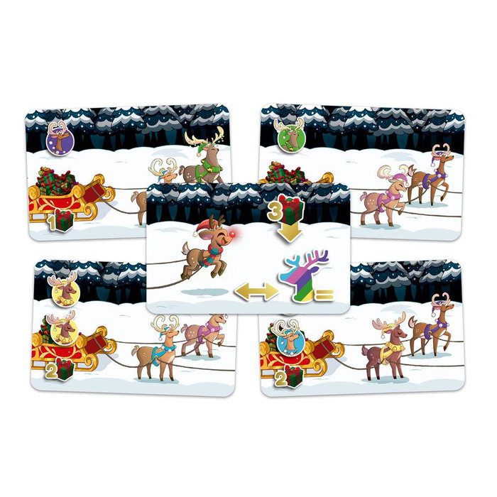 Devir Jeu de Cartes Rudolph Pocket – Jeu de Société Rapide pour Enfants et Adultes 2-6 Joueurs 20 Min Dès 8 Ans
