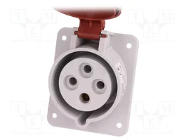 PAWBOL Socle Femelle 32A IP44 400V AC 3P+PE 6H