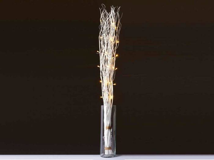 GIFTDECOR Bouquet de Branches Blanc 30 LEDS 120cm