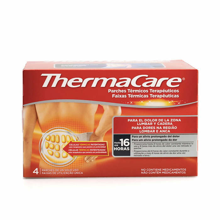 Thermacare Patchs Thermiques Hanche et Lombaire 4 u