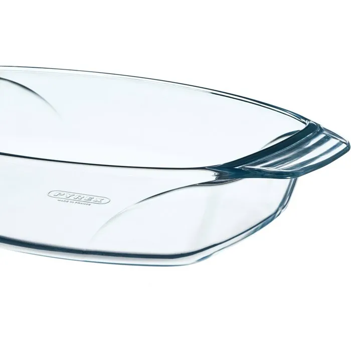Pyrex - Plat à four Let's Share oval - 35 x 24 cm - Verre borosilicate résistant au four et micro-ondes Pyrex - Plat à four Let's Share oval - 35 x 24 cm - Verre borosilicate résistant au four et micro-ondes