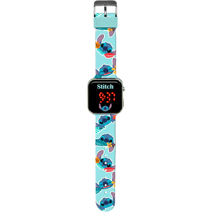 Kids Licensing Montre LED Stitch Disney pour enfant avec affichage 12h et date complète - Modèle Las4039 Kids Licensing Montre LED Stitch Disney pour enfant avec affichage 12h et date complète - Modèle Las4039