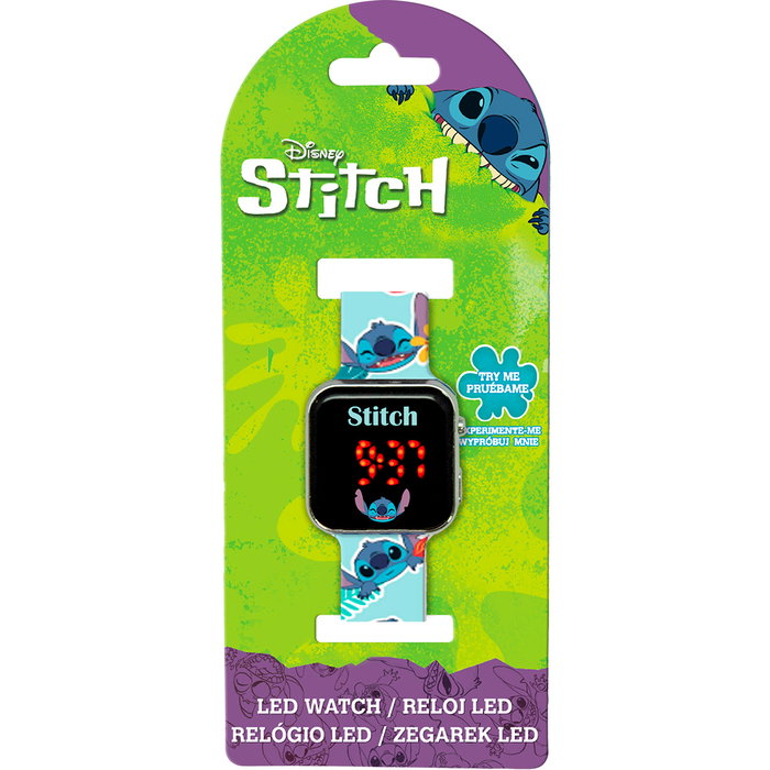 Kids Licensing Montre LED Stitch Disney pour enfant avec affichage 12h et date complète - Modèle Las4039 Kids Licensing Montre LED Stitch Disney pour enfant avec affichage 12h et date complète - Modèle Las4039