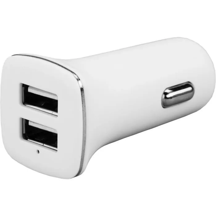 GAO Kit de voyage chargeur 3-en-1 : Câble Lightning/micro USB/Type C 1 m, chargeur mural et allume-cigare USB A avec étui de rangement
