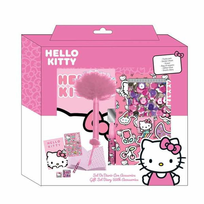 Ensemble de Papeterie Hello Kitty Multicouleur