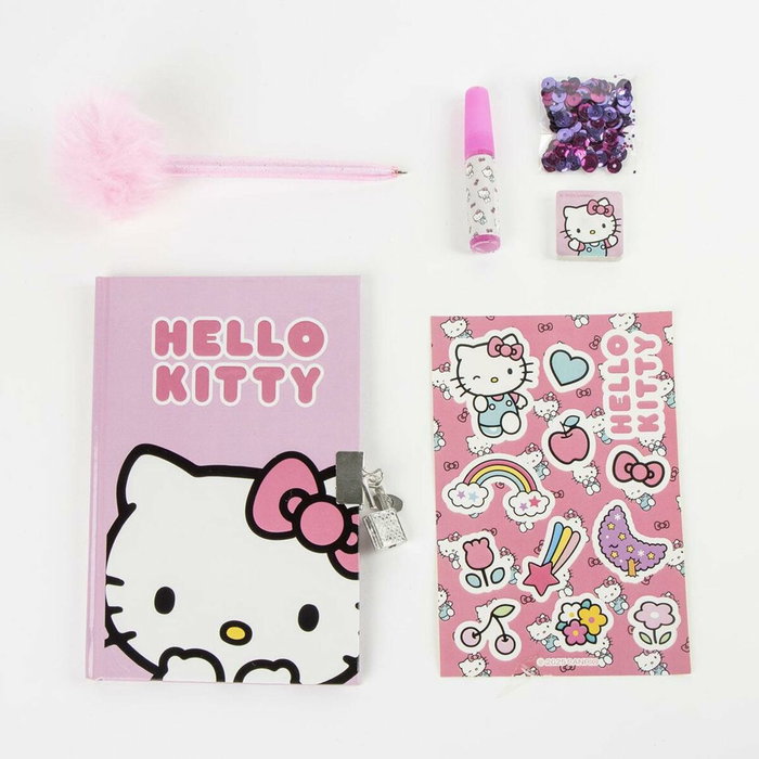 Ensemble de Papeterie Hello Kitty Multicouleur
