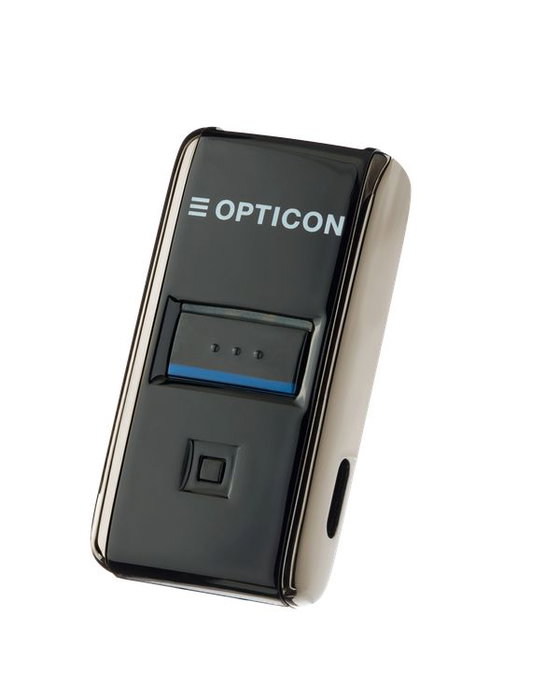 Opticon OPN-2500 Scanner laser 1D portable avec Bluetooth 5.4, USB-C, compatible iOS, Android et Windows, câble et sangle inclus