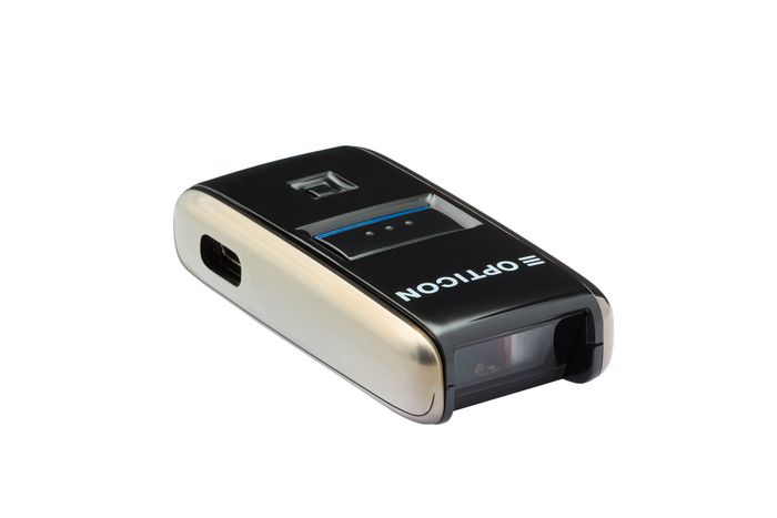 Opticon OPN-2500 Scanner laser 1D portable avec Bluetooth 5.4, USB-C, compatible iOS, Android et Windows, câble et sangle inclus