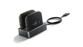Yealink CPW65 Microphone DECT sans fil pour téléphone de conférence CP965 - Kit de 2 micros, couverture 360°, recharge sans fil