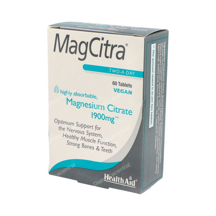 Health Aid Magcitra Citrate de Magnésium 60 comprimés Health Aid Magcitra Citrate de Magnésium 60 comprimés