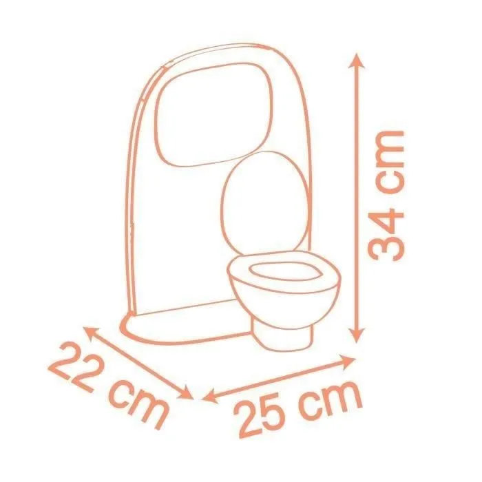 Smoby - Ensemble Salle de Bain Bébé Poupée - Jouet d'Imitation Éducatif pour Enfants de 3 ans et Plus