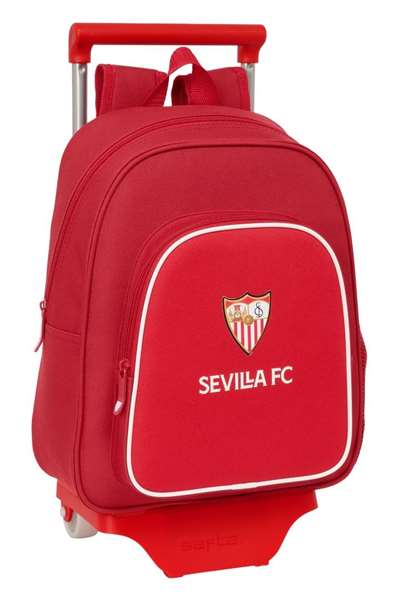 Safta Moch 006+carro 705 Sac à dos avec roulettes étanche Sevilla FC, 28x34x10 cm, pour enfants à partir de 3 ans Safta Moch 006+carro 705 Sac à dos avec roulettes étanche Sevilla FC, 28x34x10 cm, pour enfants à partir de 3 ans