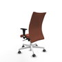 Piqueras Y Crespo Albacete confidente - Chaise de bureau exécutive Marron avec mécanisme Synchro et bras 1D