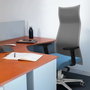 Piqueras y Crespo Chaise de bureau Albacete, mécanisme synchrone, Vert olive/Blanc
