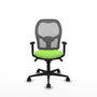 Piqueras y Crespo Chaise de Bureau Jorquera Pistache et Gris