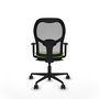 Piqueras y Crespo Chaise de Bureau Jorquera Pistache et Gris