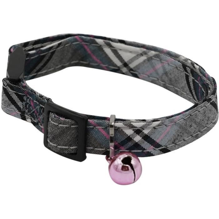 Aime Collier Tartan rose - Jean bleu et fleur caramel Aime Collier Tartan rose - Jean bleu et fleur caramel