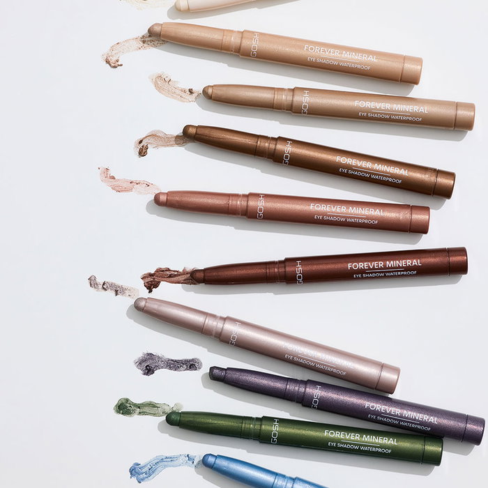 GOSH FOREVER MINERAL n°006 - Fard à paupières waterproof couleur Chocolat 14 g - Ombre en stick résistante à l'eau GOSH FOREVER MINERAL n°006 - Fard à paupières waterproof couleur Chocolat 14 g - Ombre en stick résistante à l'eau