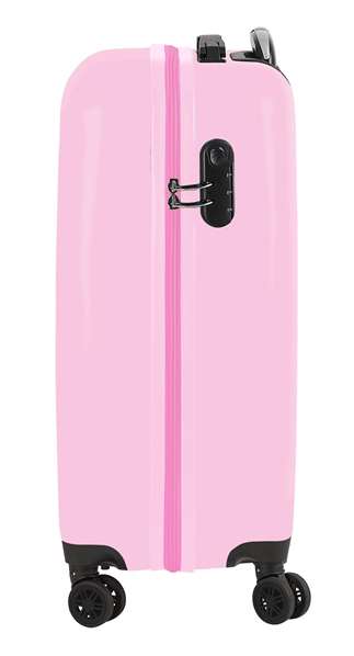 Safta Trolley cabine 20" Princesas Disney Magical 34,5x55x20cm Valise à roulettes pour enfant Rose et Beige Polyester 300D