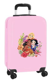 Safta Trolley cabine 20" Princesas Disney Magical 34,5x55x20cm Valise à roulettes pour enfant Rose et Beige Polyester 300D