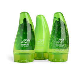 IDC Pack de Voyage Instantané Aloe Vera - Gel Douche & Shampoing Réparateur pour Corps et Cheveux