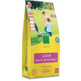 BHS Semences de gazon haute résistance 10 kg - Usage intensif pour jeux et jardin - Engrais organique