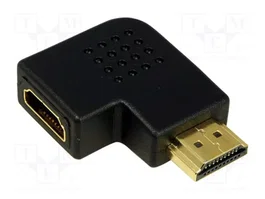 LOGILINK Adaptateur HDMI socle vers prise 90° gauche/droite noir AH0008