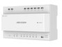 Hikvision Distributeur bi-filaire IP 6 ports pour DS-KAD706Y & DS-KAD706Y-S avec interface RJ-45, montage sur rail DIN, alimentation 24VDC