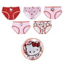 Cerdá - Pack de 6 Culottes Hello Kitty Single Jersey - Taille 6-8 Ans (06/08) - Motifs Assortis