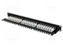 LANBERG Panneau de brassage Cat 6 RJ45 24 ports 1U 19 pouces noir