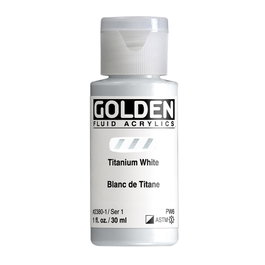 Golden Fluid Couleurs Acryliques Blanc de Titane 30 ml