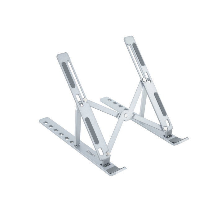 Tooq Support Pliable et Réglable pour Ordinateur Portable et Tablette - 7 Niveaux de Hauteur, Jusqu'à 5 kg, Gris Tooq Support Pliable et Réglable pour Ordinateur Portable et Tablette - 7 Niveaux de Hauteur, Jusqu'à 5 kg, Gris