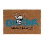 Disney Stitch paillasson Ohana 60 x 40 cm